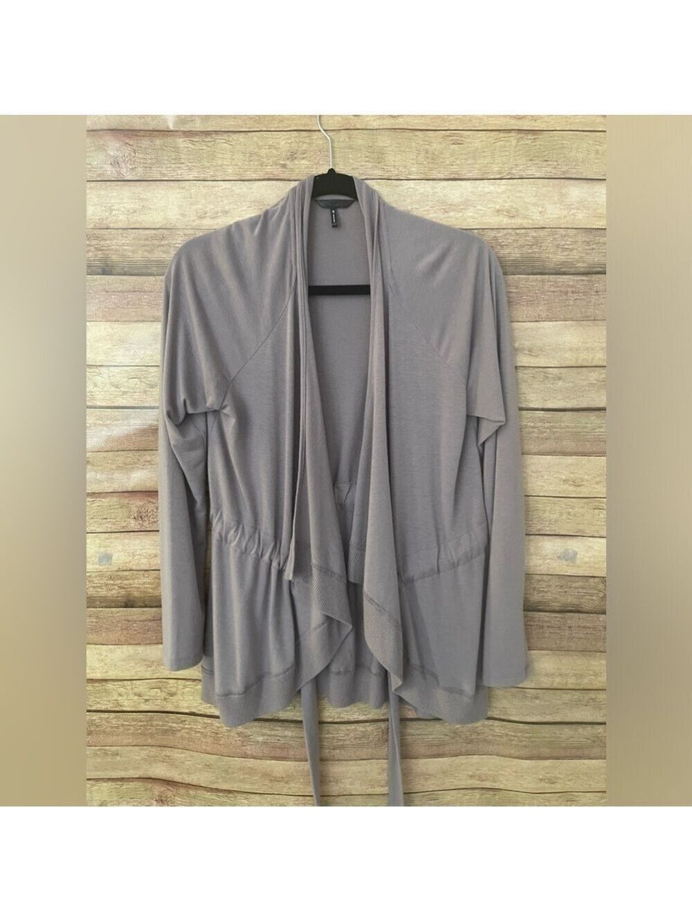 Daisy Fuentes Women’s Draped OPEN Front Cardigan Purple Lightweight Size: Small